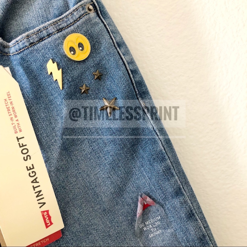 Levi’s Women 711 Skinny Blue Jeans - Picture 3 of 4